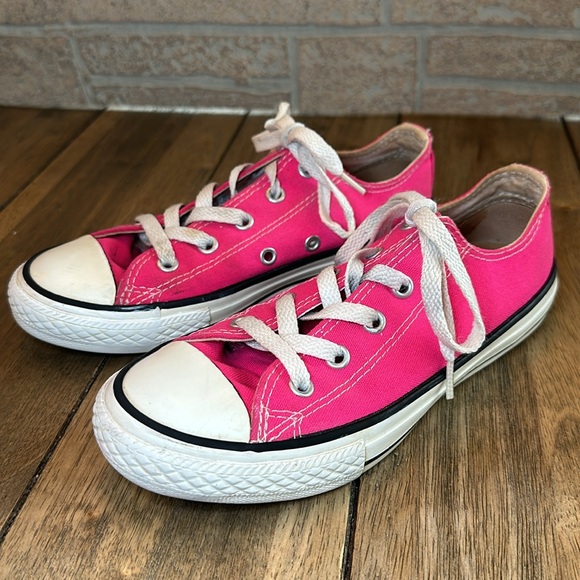 Converse Pink Pop Chuck Taylor All Star Junior's Ox Lace Up Low Top/Sz 1 - Picture 5 of 12